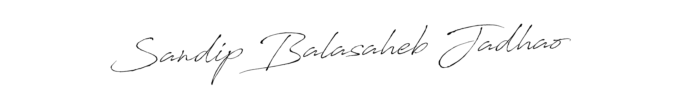 Make a beautiful signature design for name Sandip Balasaheb Jadhao. With this signature (Antro_Vectra) style, you can create a handwritten signature for free. Sandip Balasaheb Jadhao signature style 6 images and pictures png