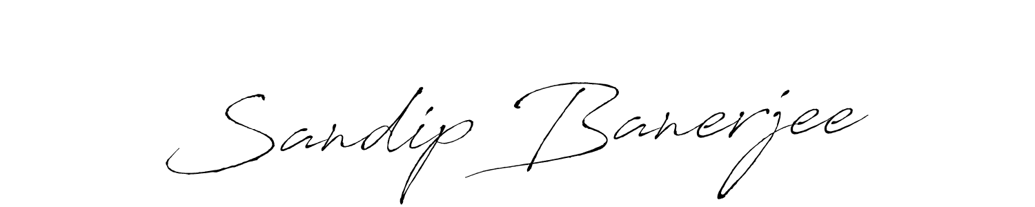 Create a beautiful signature design for name Sandip Banerjee. With this signature (Antro_Vectra) fonts, you can make a handwritten signature for free. Sandip Banerjee signature style 6 images and pictures png