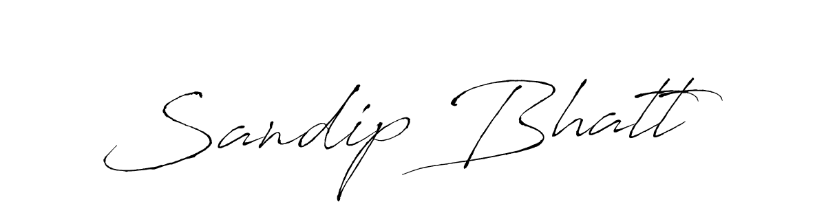 Design your own signature with our free online signature maker. With this signature software, you can create a handwritten (Antro_Vectra) signature for name Sandip Bhatt. Sandip Bhatt signature style 6 images and pictures png
