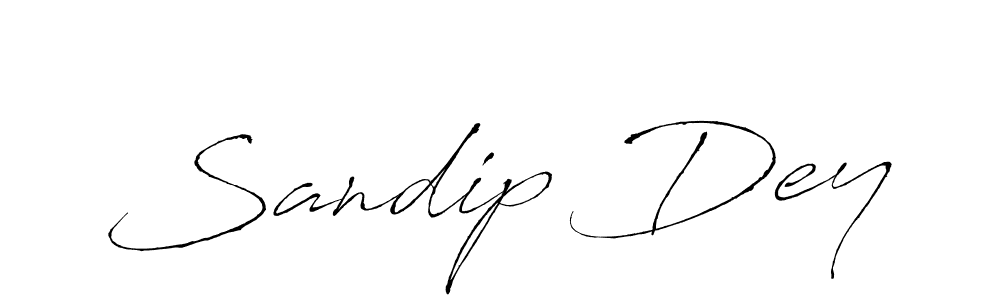 Make a beautiful signature design for name Sandip Dey. With this signature (Antro_Vectra) style, you can create a handwritten signature for free. Sandip Dey signature style 6 images and pictures png