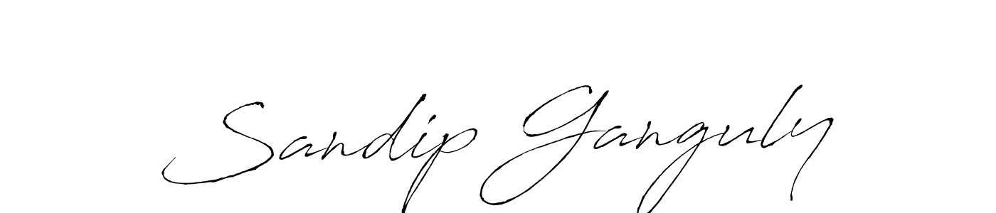 How to make Sandip Ganguly name signature. Use Antro_Vectra style for creating short signs online. This is the latest handwritten sign. Sandip Ganguly signature style 6 images and pictures png