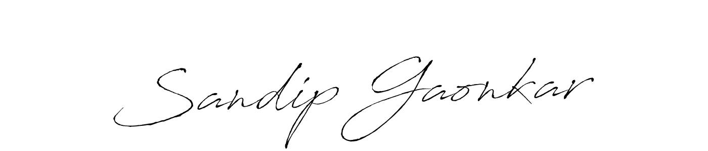 How to make Sandip Gaonkar signature? Antro_Vectra is a professional autograph style. Create handwritten signature for Sandip Gaonkar name. Sandip Gaonkar signature style 6 images and pictures png