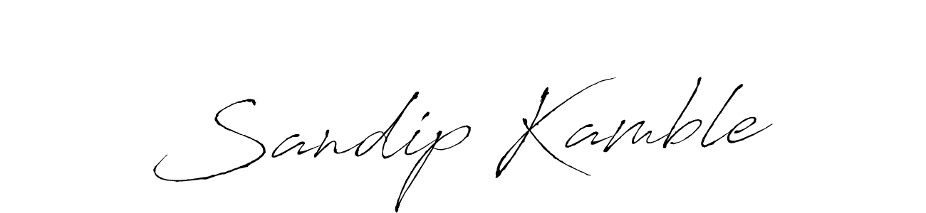Sandip Kamble stylish signature style. Best Handwritten Sign (Antro_Vectra) for my name. Handwritten Signature Collection Ideas for my name Sandip Kamble. Sandip Kamble signature style 6 images and pictures png
