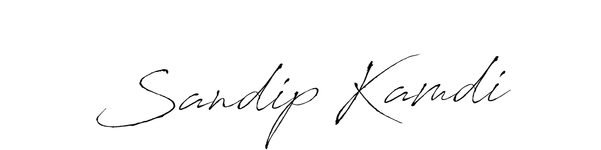 Sandip Kamdi stylish signature style. Best Handwritten Sign (Antro_Vectra) for my name. Handwritten Signature Collection Ideas for my name Sandip Kamdi. Sandip Kamdi signature style 6 images and pictures png