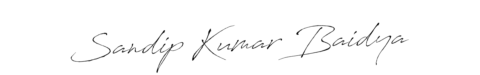 Design your own signature with our free online signature maker. With this signature software, you can create a handwritten (Antro_Vectra) signature for name Sandip Kumar Baidya. Sandip Kumar Baidya signature style 6 images and pictures png