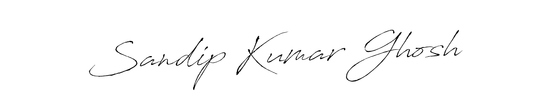 How to make Sandip Kumar Ghosh name signature. Use Antro_Vectra style for creating short signs online. This is the latest handwritten sign. Sandip Kumar Ghosh signature style 6 images and pictures png