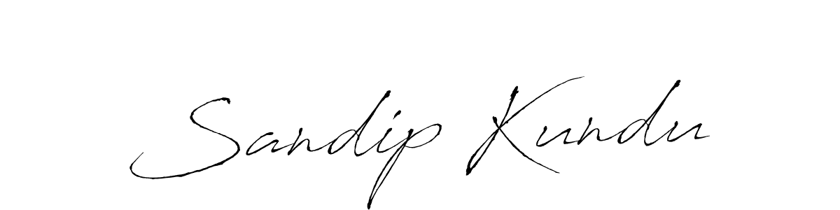 Create a beautiful signature design for name Sandip Kundu. With this signature (Antro_Vectra) fonts, you can make a handwritten signature for free. Sandip Kundu signature style 6 images and pictures png