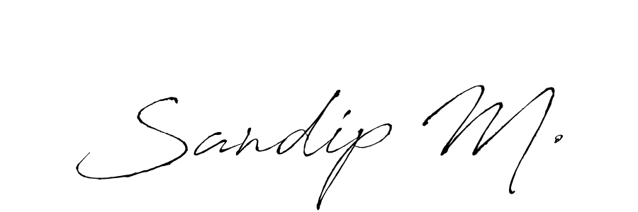 Similarly Antro_Vectra is the best handwritten signature design. Signature creator online .You can use it as an online autograph creator for name Sandip M.. Sandip M. signature style 6 images and pictures png