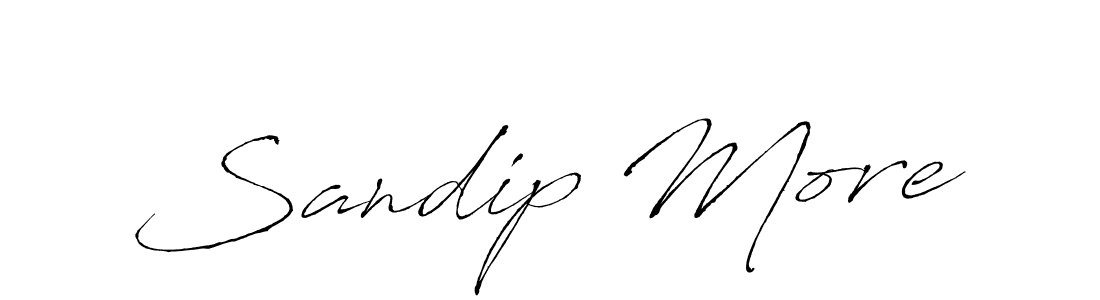 You should practise on your own different ways (Antro_Vectra) to write your name (Sandip More) in signature. don't let someone else do it for you. Sandip More signature style 6 images and pictures png