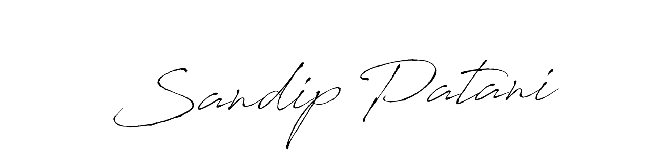 You should practise on your own different ways (Antro_Vectra) to write your name (Sandip Patani) in signature. don't let someone else do it for you. Sandip Patani signature style 6 images and pictures png