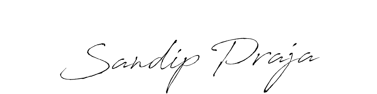 Design your own signature with our free online signature maker. With this signature software, you can create a handwritten (Antro_Vectra) signature for name Sandip Praja. Sandip Praja signature style 6 images and pictures png