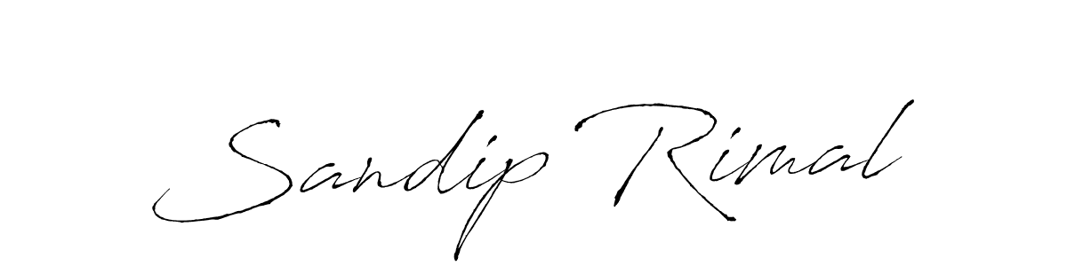 Antro_Vectra is a professional signature style that is perfect for those who want to add a touch of class to their signature. It is also a great choice for those who want to make their signature more unique. Get Sandip Rimal name to fancy signature for free. Sandip Rimal signature style 6 images and pictures png