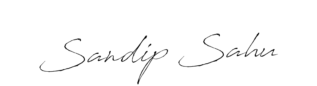 Design your own signature with our free online signature maker. With this signature software, you can create a handwritten (Antro_Vectra) signature for name Sandip Sahu. Sandip Sahu signature style 6 images and pictures png