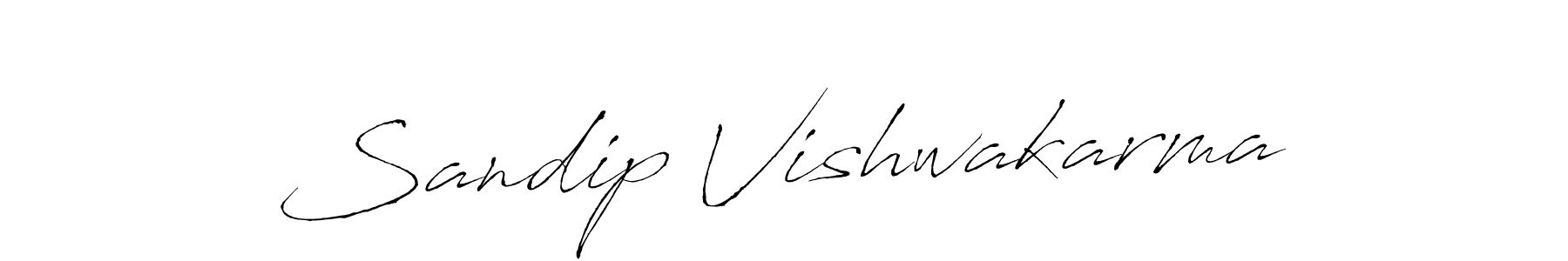 Design your own signature with our free online signature maker. With this signature software, you can create a handwritten (Antro_Vectra) signature for name Sandip Vishwakarma. Sandip Vishwakarma signature style 6 images and pictures png