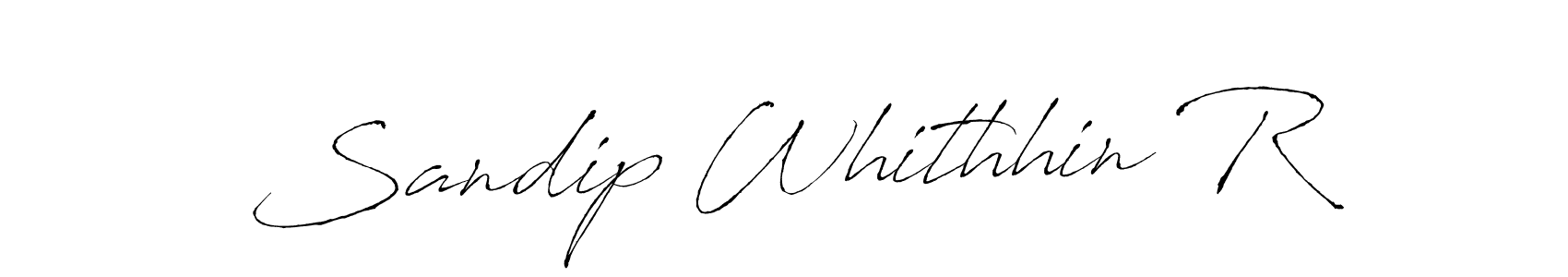 Make a short Sandip Whithhin R signature style. Manage your documents anywhere anytime using Antro_Vectra. Create and add eSignatures, submit forms, share and send files easily. Sandip Whithhin R signature style 6 images and pictures png