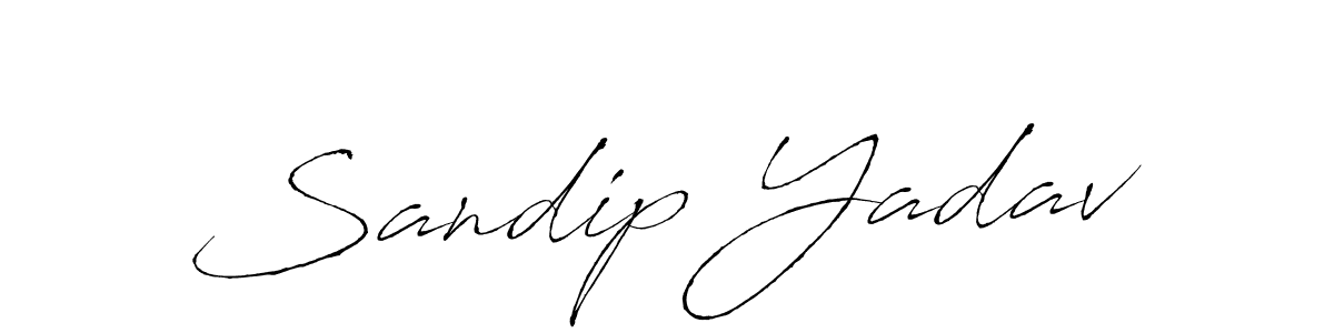 How to make Sandip Yadav signature? Antro_Vectra is a professional autograph style. Create handwritten signature for Sandip Yadav name. Sandip Yadav signature style 6 images and pictures png