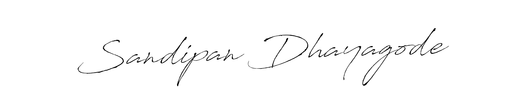 How to make Sandipan Dhayagode name signature. Use Antro_Vectra style for creating short signs online. This is the latest handwritten sign. Sandipan Dhayagode signature style 6 images and pictures png