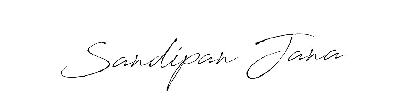 The best way (Antro_Vectra) to make a short signature is to pick only two or three words in your name. The name Sandipan Jana include a total of six letters. For converting this name. Sandipan Jana signature style 6 images and pictures png