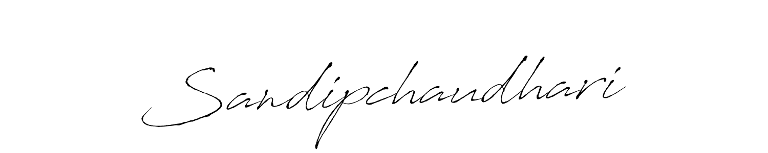 Use a signature maker to create a handwritten signature online. With this signature software, you can design (Antro_Vectra) your own signature for name Sandipchaudhari. Sandipchaudhari signature style 6 images and pictures png