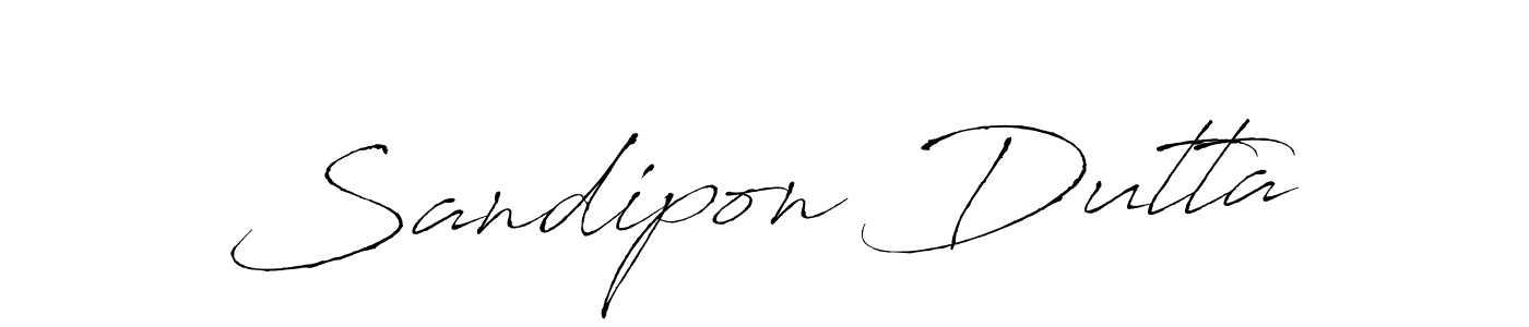 Sandipon Dutta stylish signature style. Best Handwritten Sign (Antro_Vectra) for my name. Handwritten Signature Collection Ideas for my name Sandipon Dutta. Sandipon Dutta signature style 6 images and pictures png