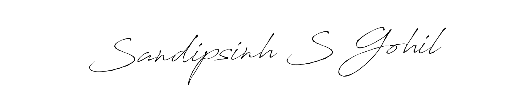 The best way (Antro_Vectra) to make a short signature is to pick only two or three words in your name. The name Sandipsinh S Gohil include a total of six letters. For converting this name. Sandipsinh S Gohil signature style 6 images and pictures png