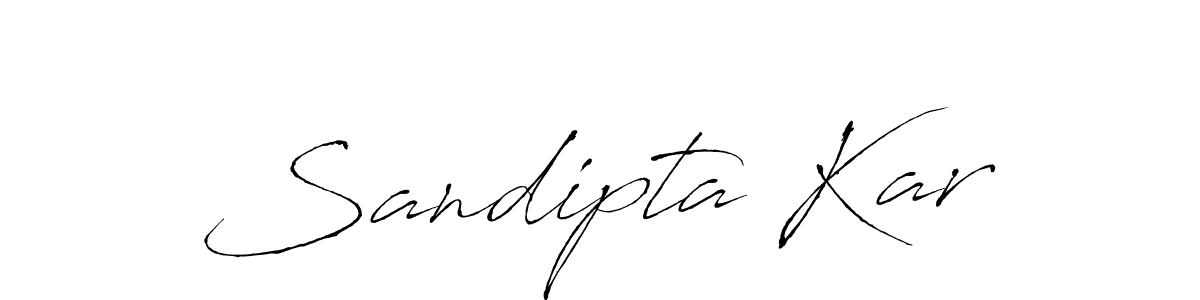 Create a beautiful signature design for name Sandipta Kar. With this signature (Antro_Vectra) fonts, you can make a handwritten signature for free. Sandipta Kar signature style 6 images and pictures png