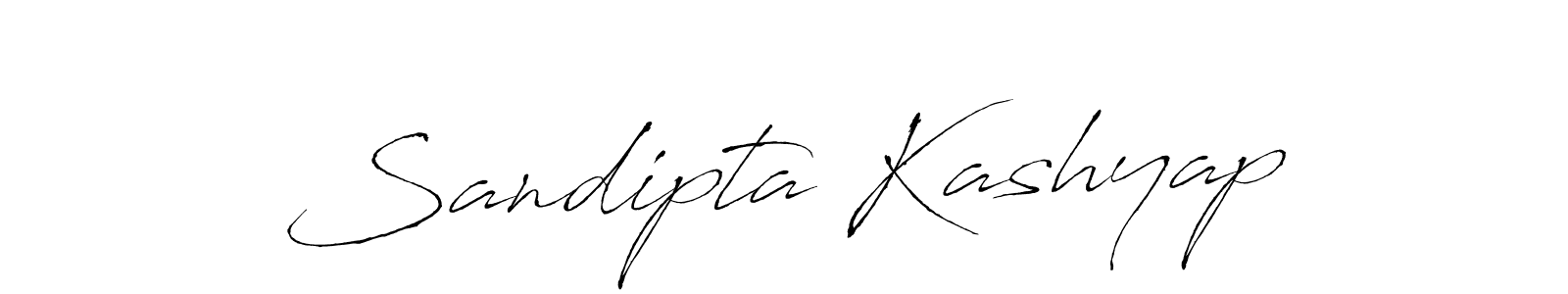 Design your own signature with our free online signature maker. With this signature software, you can create a handwritten (Antro_Vectra) signature for name Sandipta Kashyap. Sandipta Kashyap signature style 6 images and pictures png
