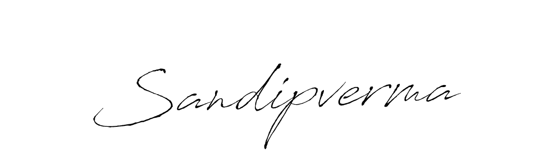 Design your own signature with our free online signature maker. With this signature software, you can create a handwritten (Antro_Vectra) signature for name Sandipverma. Sandipverma signature style 6 images and pictures png