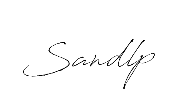 Design your own signature with our free online signature maker. With this signature software, you can create a handwritten (Antro_Vectra) signature for name Sandlp. Sandlp signature style 6 images and pictures png