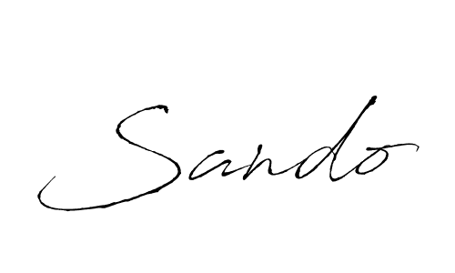 You should practise on your own different ways (Antro_Vectra) to write your name (Sando) in signature. don't let someone else do it for you. Sando signature style 6 images and pictures png