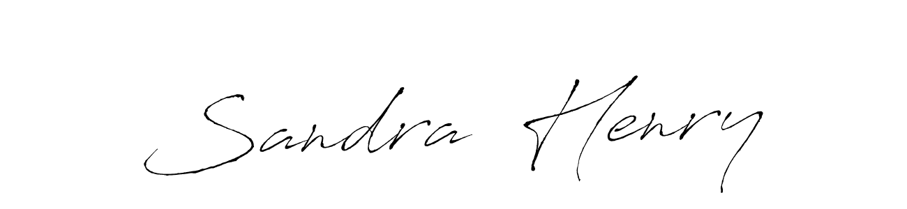 You should practise on your own different ways (Antro_Vectra) to write your name (Sandra  Henry) in signature. don't let someone else do it for you. Sandra  Henry signature style 6 images and pictures png