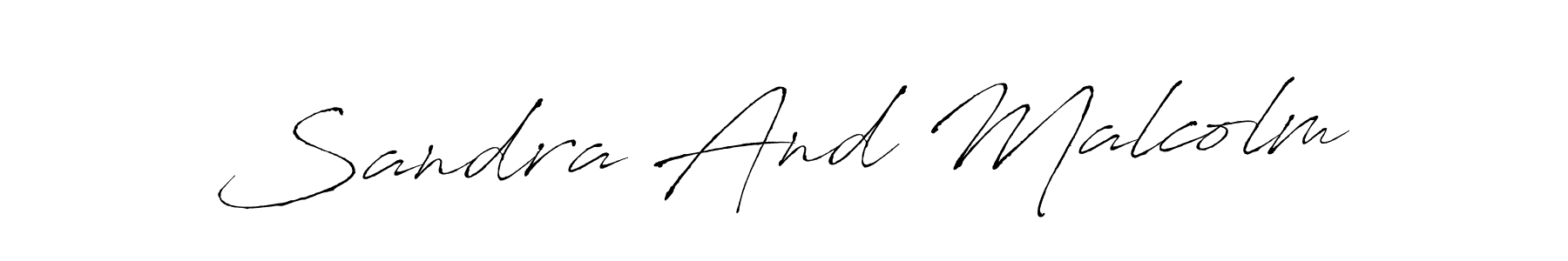 Also You can easily find your signature by using the search form. We will create Sandra And Malcolm name handwritten signature images for you free of cost using Antro_Vectra sign style. Sandra And Malcolm signature style 6 images and pictures png