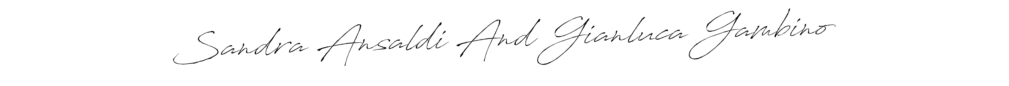 This is the best signature style for the Sandra Ansaldi And Gianluca Gambino name. Also you like these signature font (Antro_Vectra). Mix name signature. Sandra Ansaldi And Gianluca Gambino signature style 6 images and pictures png