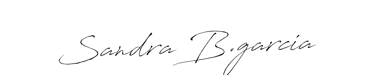 Make a beautiful signature design for name Sandra B.garcia. With this signature (Antro_Vectra) style, you can create a handwritten signature for free. Sandra B.garcia signature style 6 images and pictures png