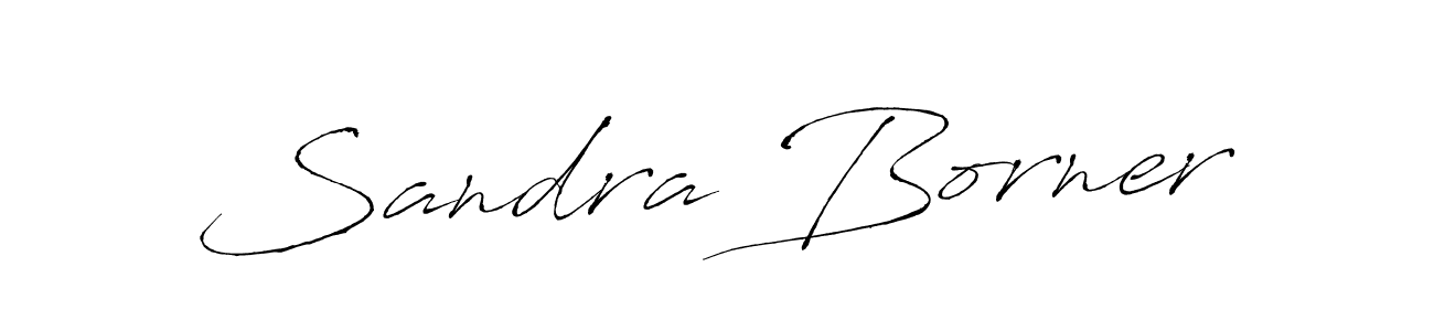 How to make Sandra Borner signature? Antro_Vectra is a professional autograph style. Create handwritten signature for Sandra Borner name. Sandra Borner signature style 6 images and pictures png