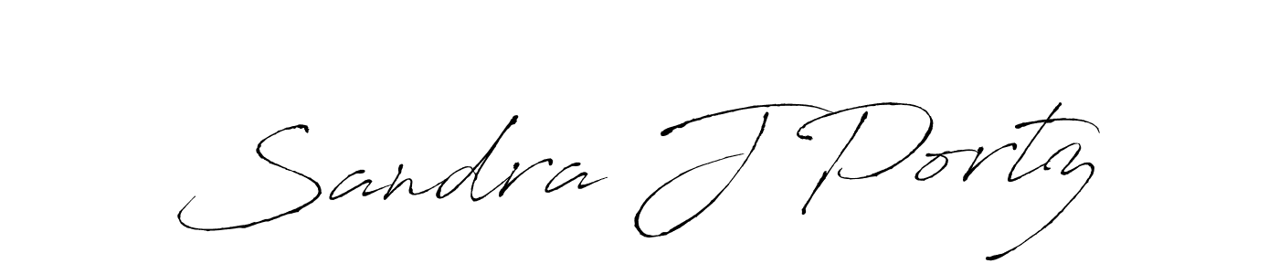 You should practise on your own different ways (Antro_Vectra) to write your name (Sandra J Portz) in signature. don't let someone else do it for you. Sandra J Portz signature style 6 images and pictures png