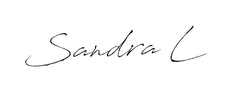 You should practise on your own different ways (Antro_Vectra) to write your name (Sandra L) in signature. don't let someone else do it for you. Sandra L signature style 6 images and pictures png