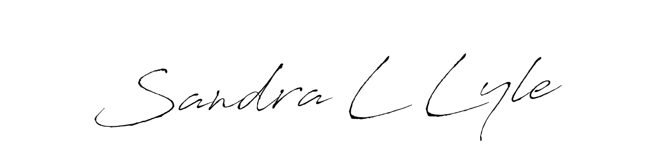 Design your own signature with our free online signature maker. With this signature software, you can create a handwritten (Antro_Vectra) signature for name Sandra L Lyle. Sandra L Lyle signature style 6 images and pictures png