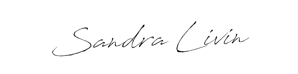 Make a beautiful signature design for name Sandra Livin. With this signature (Antro_Vectra) style, you can create a handwritten signature for free. Sandra Livin signature style 6 images and pictures png