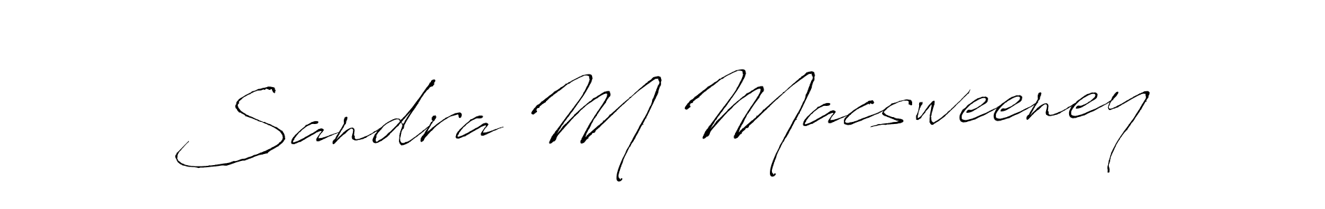 How to make Sandra M Macsweeney signature? Antro_Vectra is a professional autograph style. Create handwritten signature for Sandra M Macsweeney name. Sandra M Macsweeney signature style 6 images and pictures png