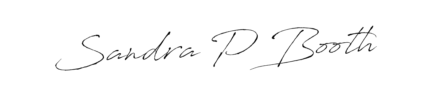 Design your own signature with our free online signature maker. With this signature software, you can create a handwritten (Antro_Vectra) signature for name Sandra P Booth. Sandra P Booth signature style 6 images and pictures png