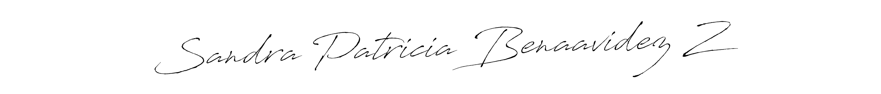 Create a beautiful signature design for name Sandra Patricia Benaavidez Z. With this signature (Antro_Vectra) fonts, you can make a handwritten signature for free. Sandra Patricia Benaavidez Z signature style 6 images and pictures png
