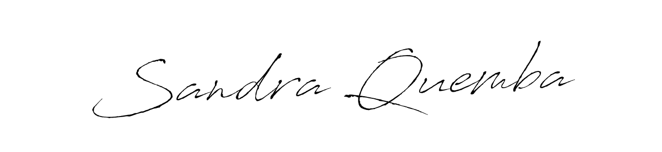 Design your own signature with our free online signature maker. With this signature software, you can create a handwritten (Antro_Vectra) signature for name Sandra Quemba. Sandra Quemba signature style 6 images and pictures png