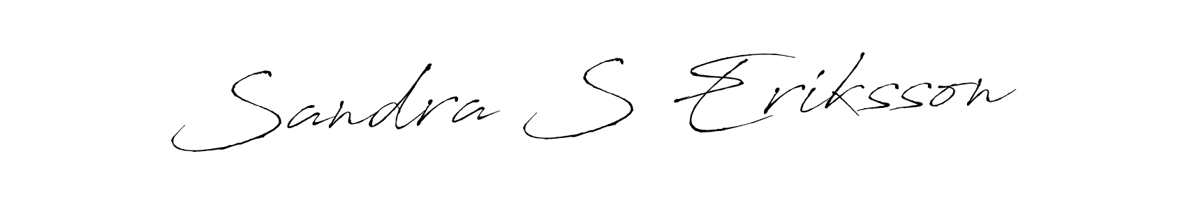 Sandra S Eriksson stylish signature style. Best Handwritten Sign (Antro_Vectra) for my name. Handwritten Signature Collection Ideas for my name Sandra S Eriksson. Sandra S Eriksson signature style 6 images and pictures png