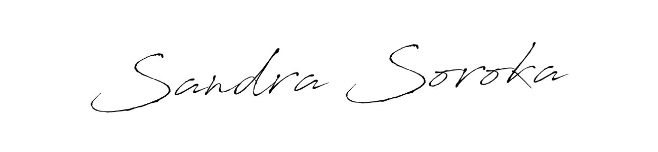 How to make Sandra Soroka signature? Antro_Vectra is a professional autograph style. Create handwritten signature for Sandra Soroka name. Sandra Soroka signature style 6 images and pictures png