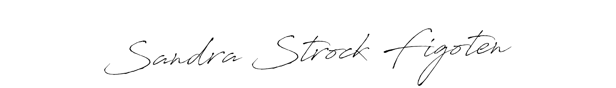 Create a beautiful signature design for name Sandra Strock Figoten. With this signature (Antro_Vectra) fonts, you can make a handwritten signature for free. Sandra Strock Figoten signature style 6 images and pictures png