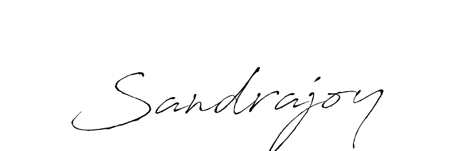 Sandrajoy stylish signature style. Best Handwritten Sign (Antro_Vectra) for my name. Handwritten Signature Collection Ideas for my name Sandrajoy. Sandrajoy signature style 6 images and pictures png