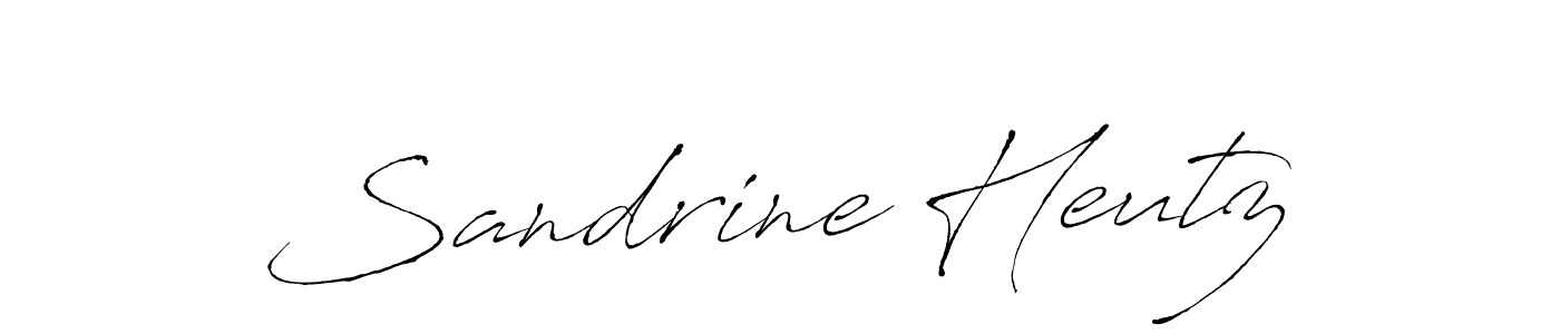 Sandrine Heutz stylish signature style. Best Handwritten Sign (Antro_Vectra) for my name. Handwritten Signature Collection Ideas for my name Sandrine Heutz. Sandrine Heutz signature style 6 images and pictures png