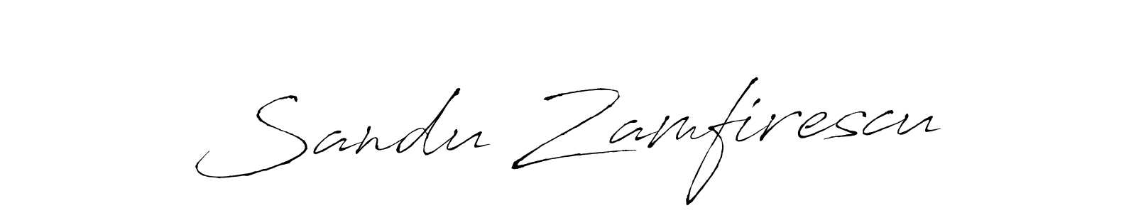 How to make Sandu Zamfirescu signature? Antro_Vectra is a professional autograph style. Create handwritten signature for Sandu Zamfirescu name. Sandu Zamfirescu signature style 6 images and pictures png