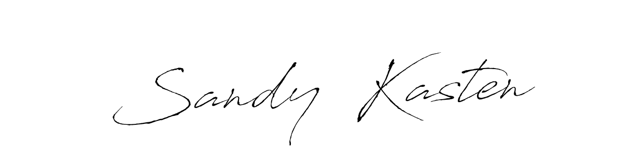 How to make Sandy  Kasten name signature. Use Antro_Vectra style for creating short signs online. This is the latest handwritten sign. Sandy  Kasten signature style 6 images and pictures png